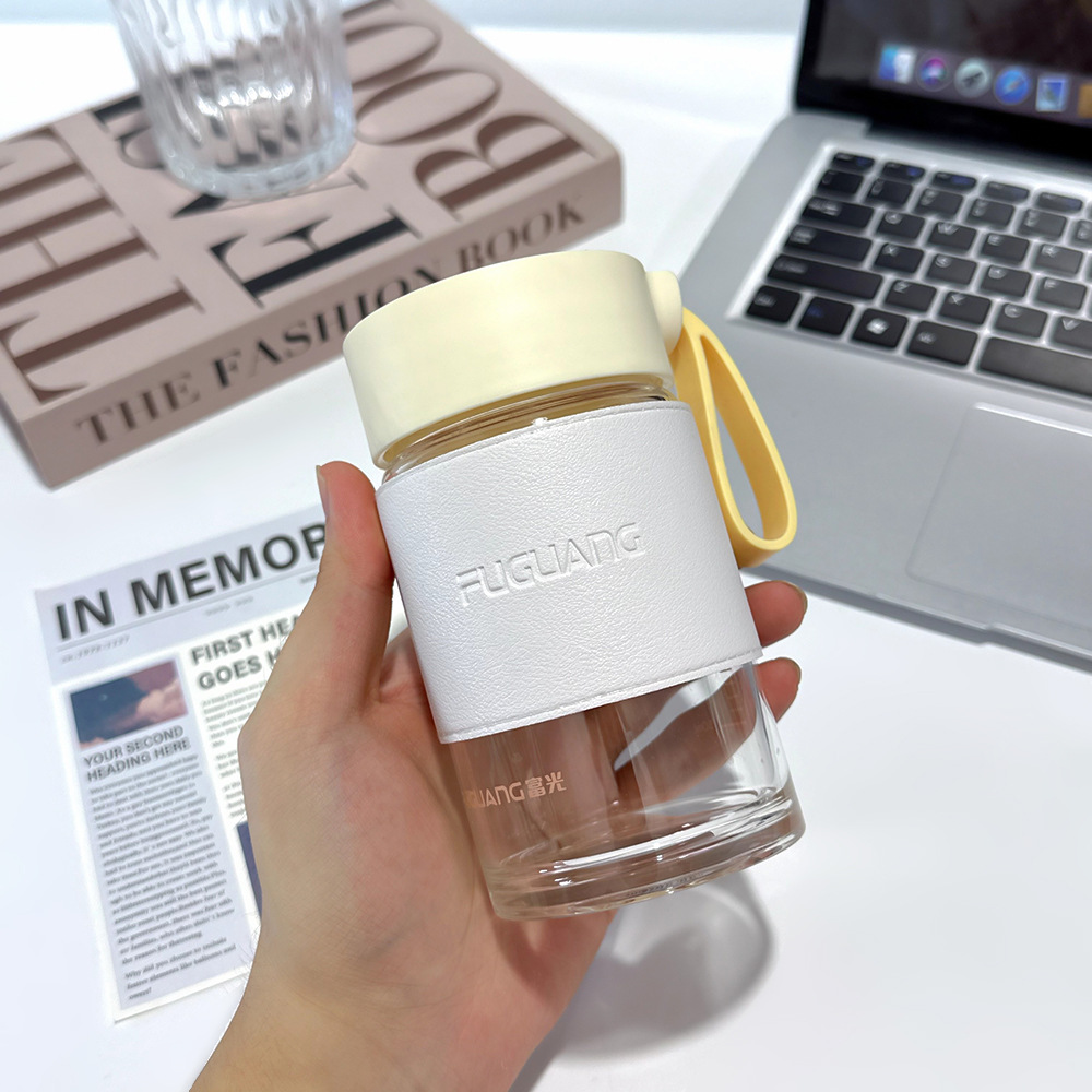 跨境PU防烫杯套日系小清新马克杯皮革防滑杯套随身露营水杯保护套