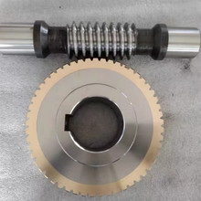 厂家生产蜗轮蜗杆铜涡轮不锈钢减速机蜗杆齿轮轴精密非标定