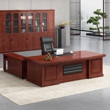 办公桌老板桌总裁桌大班台新中式办公桌椅组合单人桌经理办公家具
