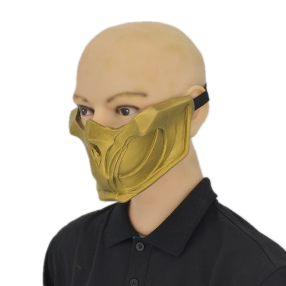 新真人快打毁灭蝎子面具面罩万圣节乳胶头套影视游戏道具cosplay