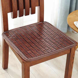 凉席椅子坐垫夏季办公电脑椅子凉垫老板椅餐椅竹垫夏天麻将靠背垫