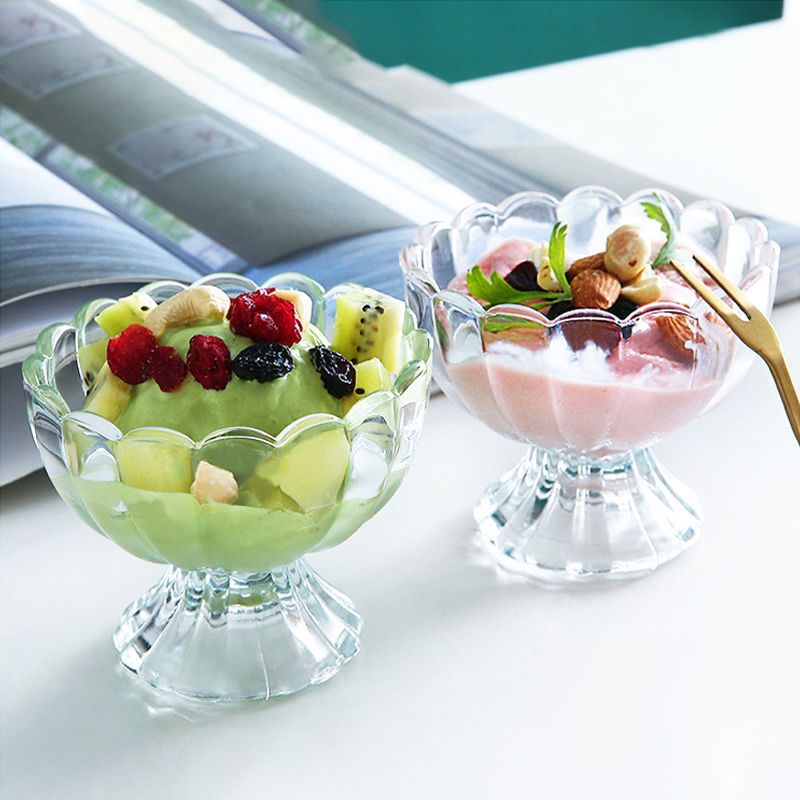 Ice Cream Cup Fruit Juice Dessert Cup Lead-Free Ice Cream Bowl Cute Creative Milkshake Cold Drink Ice Cream Glass Cup