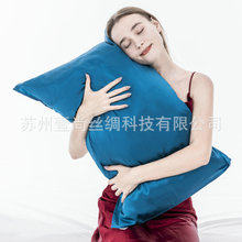 现货真丝枕巾16姆米100%桑蚕丝丝绸枕头皮枕套枕巾透气不闷助睡眠