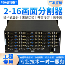 高清插卡式画面分割器HDMI/VGA/BNC6/8/9/12/16多进1出显示器分屏