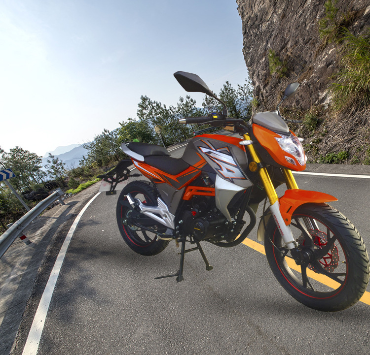 二轮摩托车汽油ak150外贸南美秘鲁二轮摩托车 载人载货男装摩托车