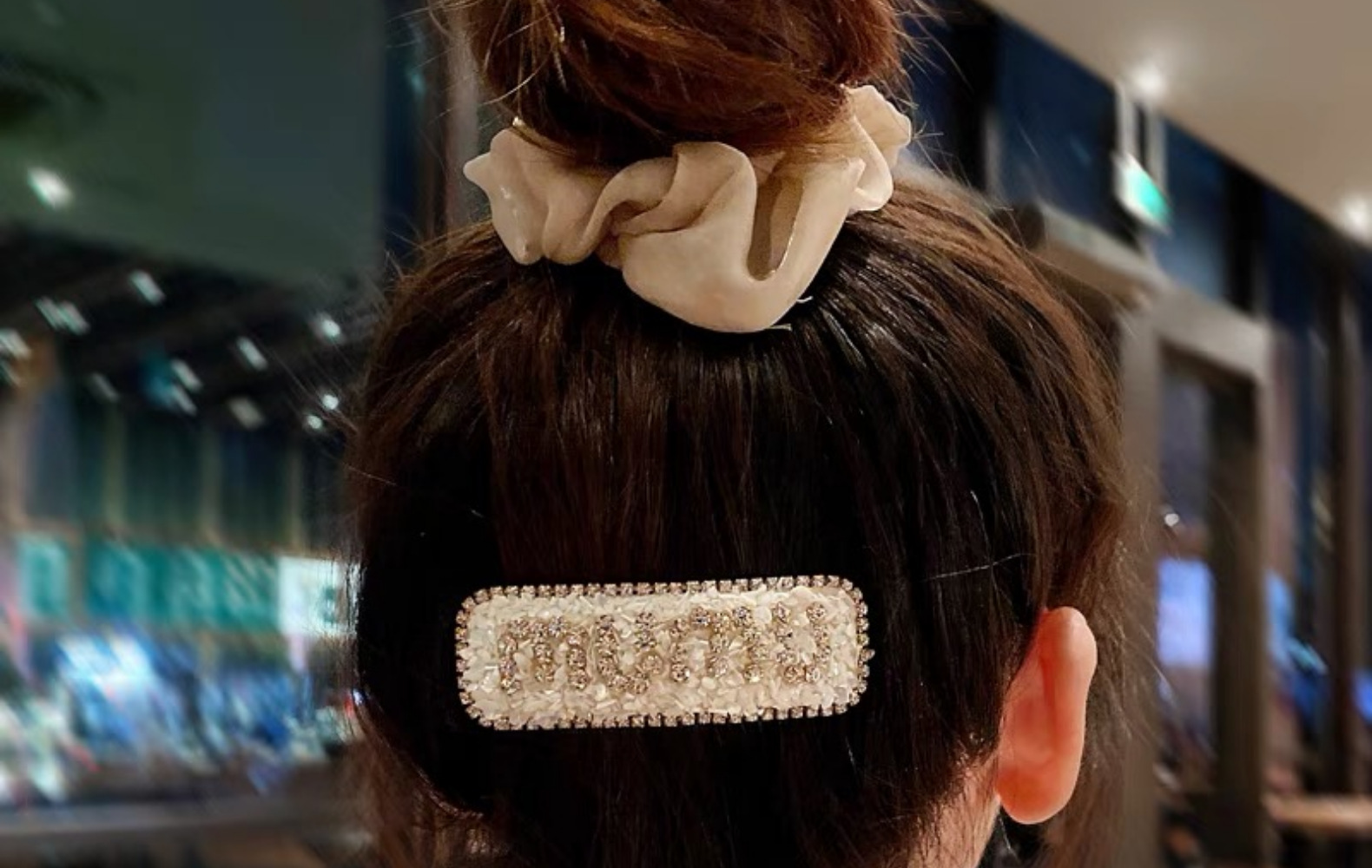 网红新款发夹高级水钻一字侧边bb夹发卡秋冬碎发刘海夹子头饰卡子