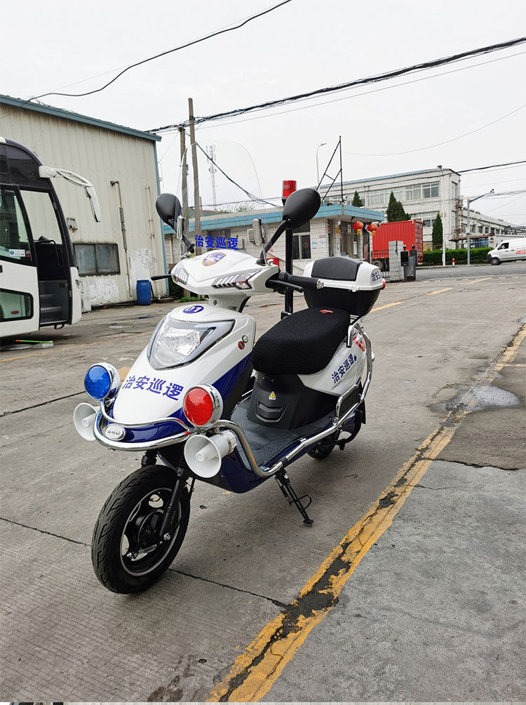 新国标60v电动巡逻摩托车物业保安街道治安城管市容管理执法巡查