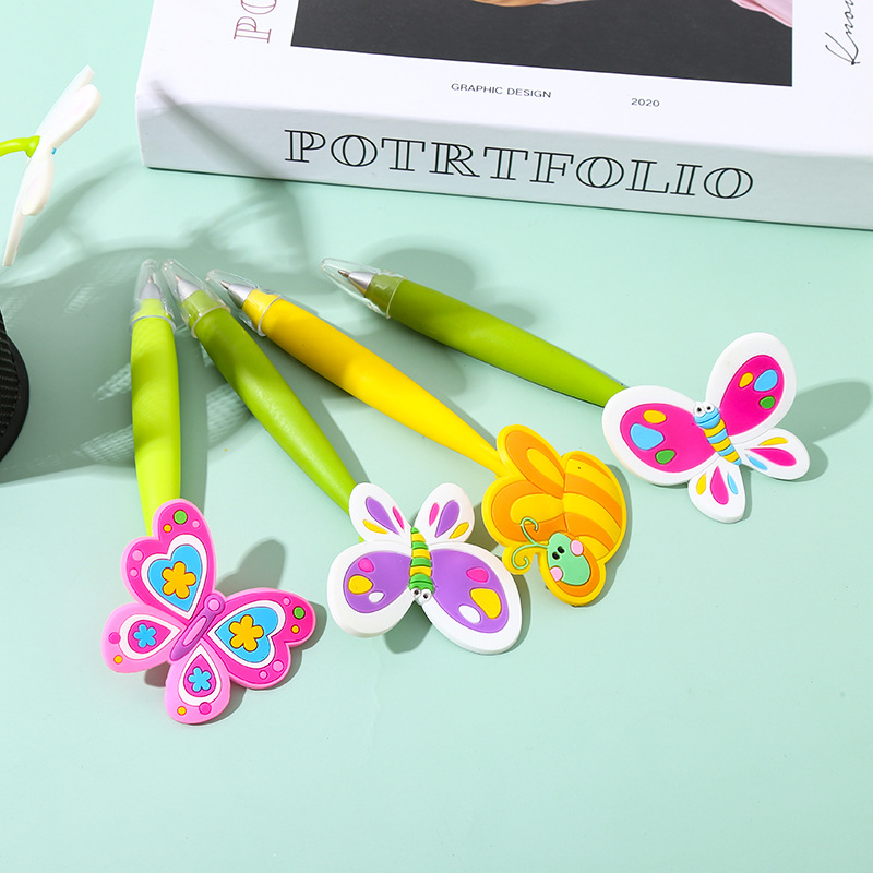 Butterfly Bee Silicone Shake Creative Gel Pen Cute Super Cute Good-looking Student Small Prize Nice