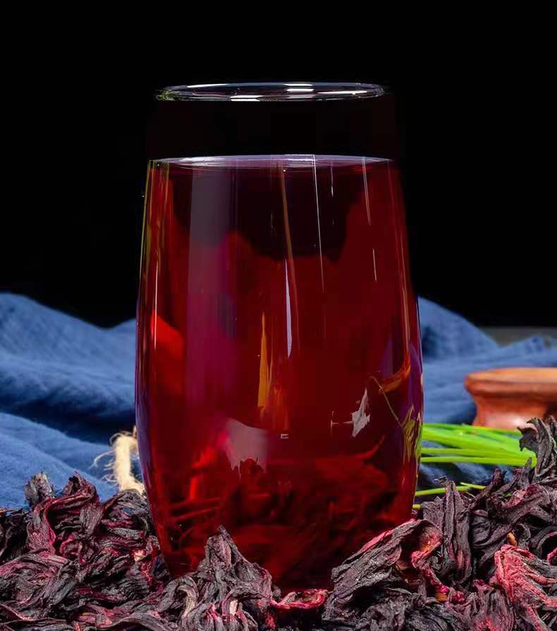 洛神花茶玫瑰茄干整朵精选洛神花干瘦柠檬组合身蝶豆花泡茶水果茶