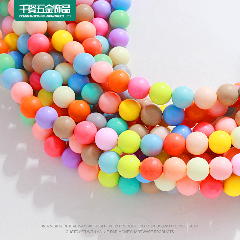 糖果色包包链条斜跨单肩包带链子手机壳挂链公仔包珍珠链厂家现货