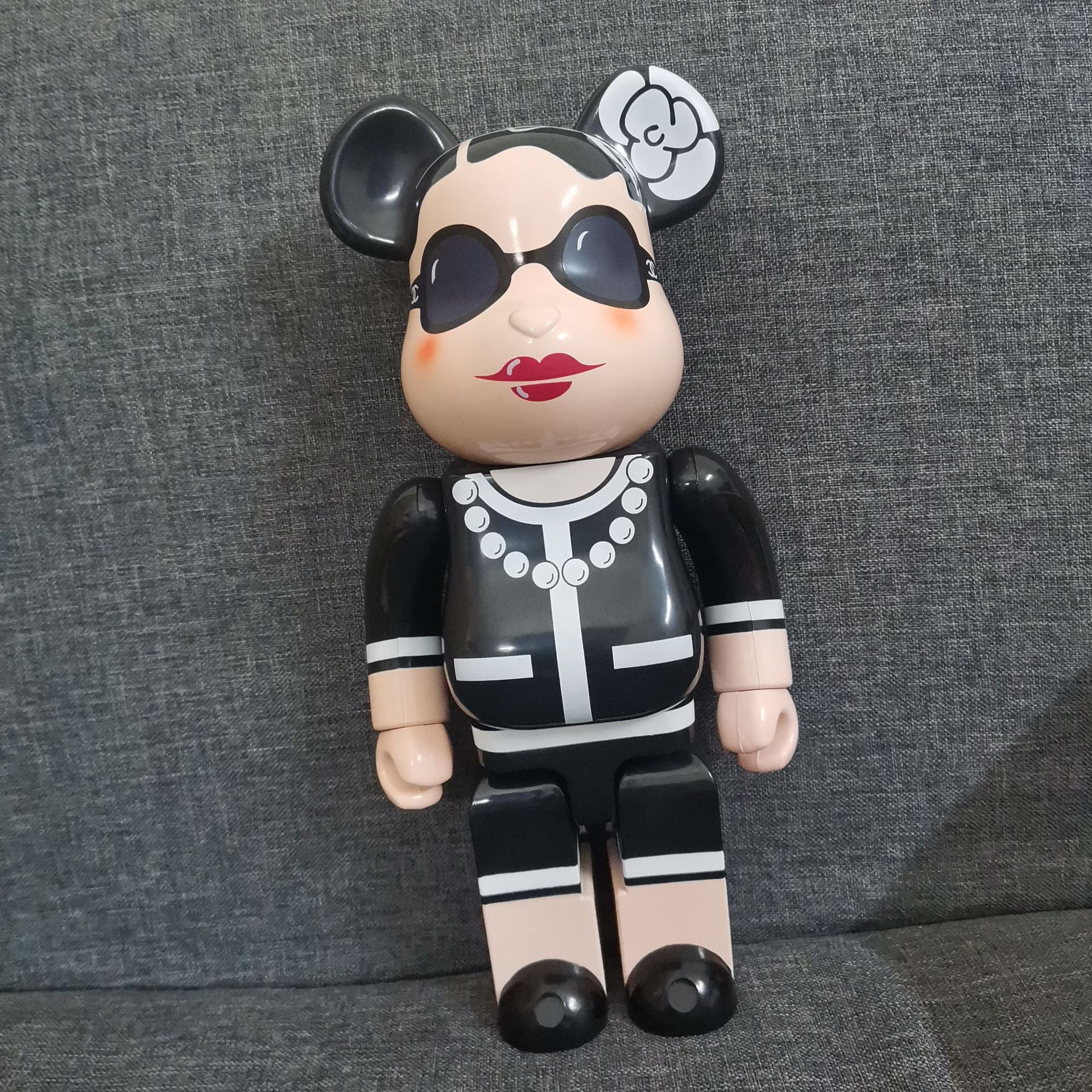 400%暴力熊梵高自画像积木熊bearbrickabs公仔关节响一件代发