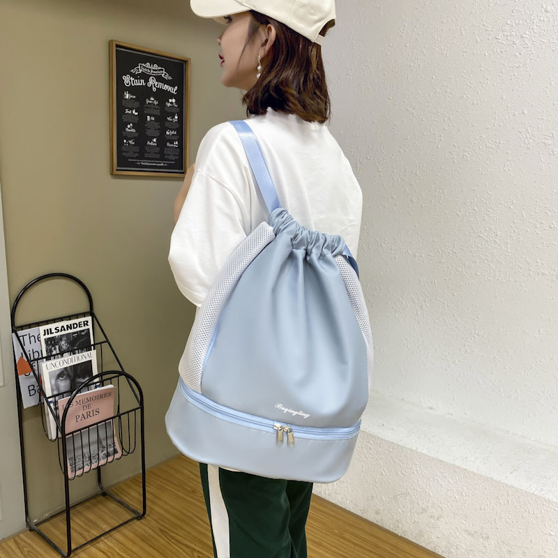 Wet and dry separation fitness bag women's new sports swimming yoga bag with shoes shoulder outdoor light travel backpack 900 Specification drawing