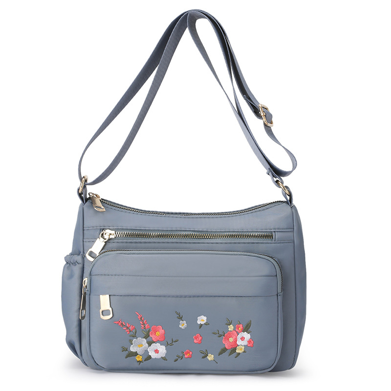 Fashionable Oxford Cloth Women's Bag 2022 Spring New Arrival Western Style Flower Girl's Crossbody Bag Personalized Simple Shoulder Bag for Women