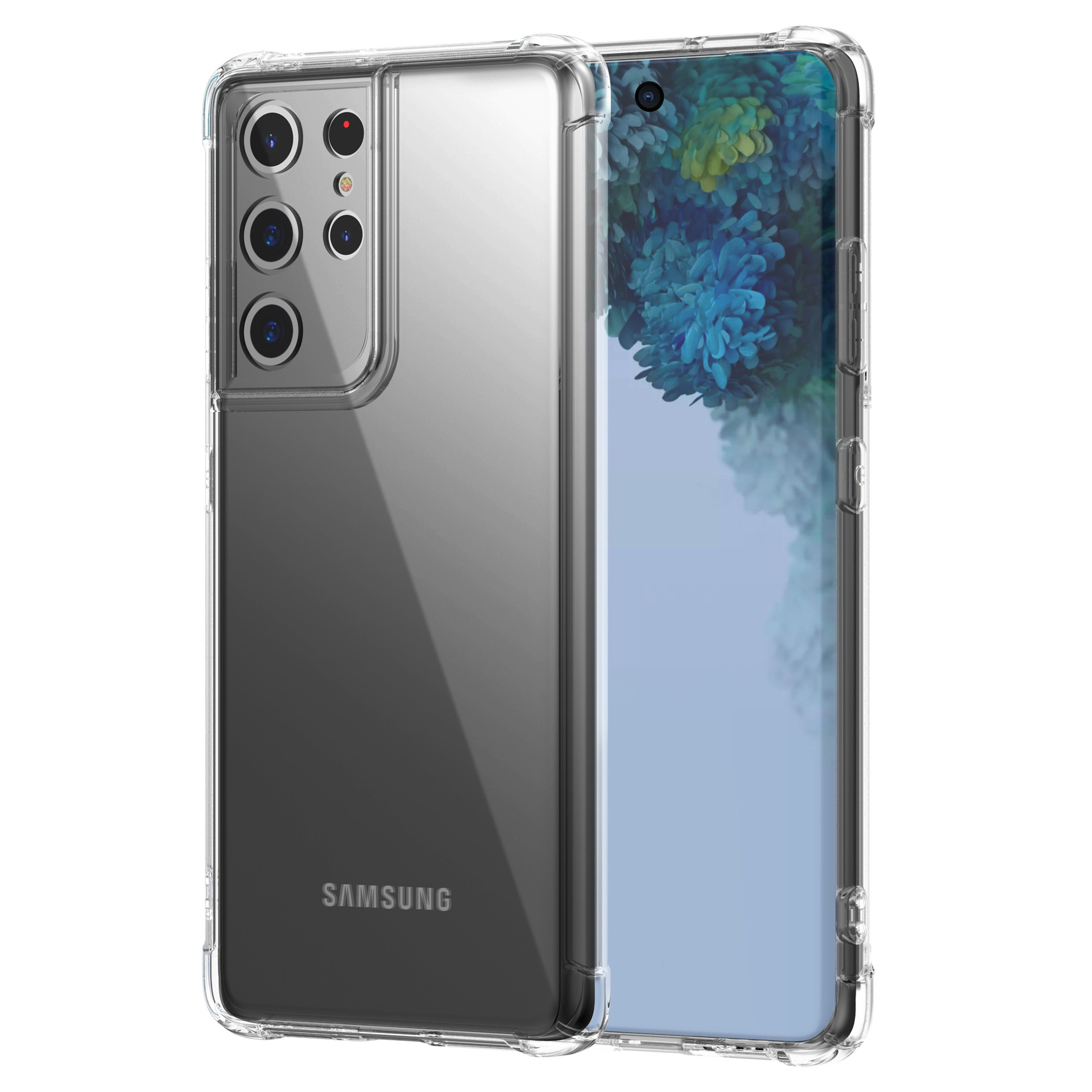 适用三星s21手机壳透明s21 气囊防摔保护套 s21ultra硅胶软壳外壳