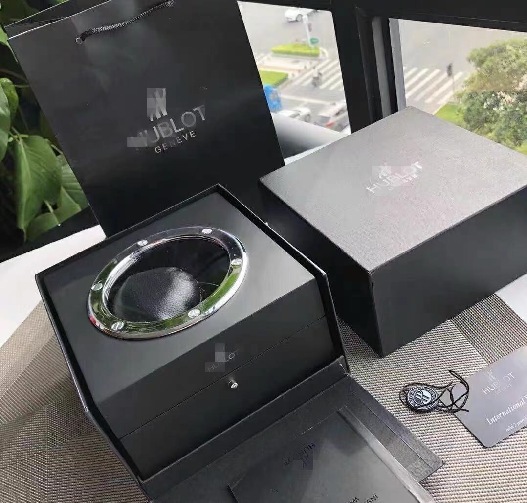 宇bo大爆炸系列yu舶手表盒恒宝收纳盒子黑色包装盒说明书袋子