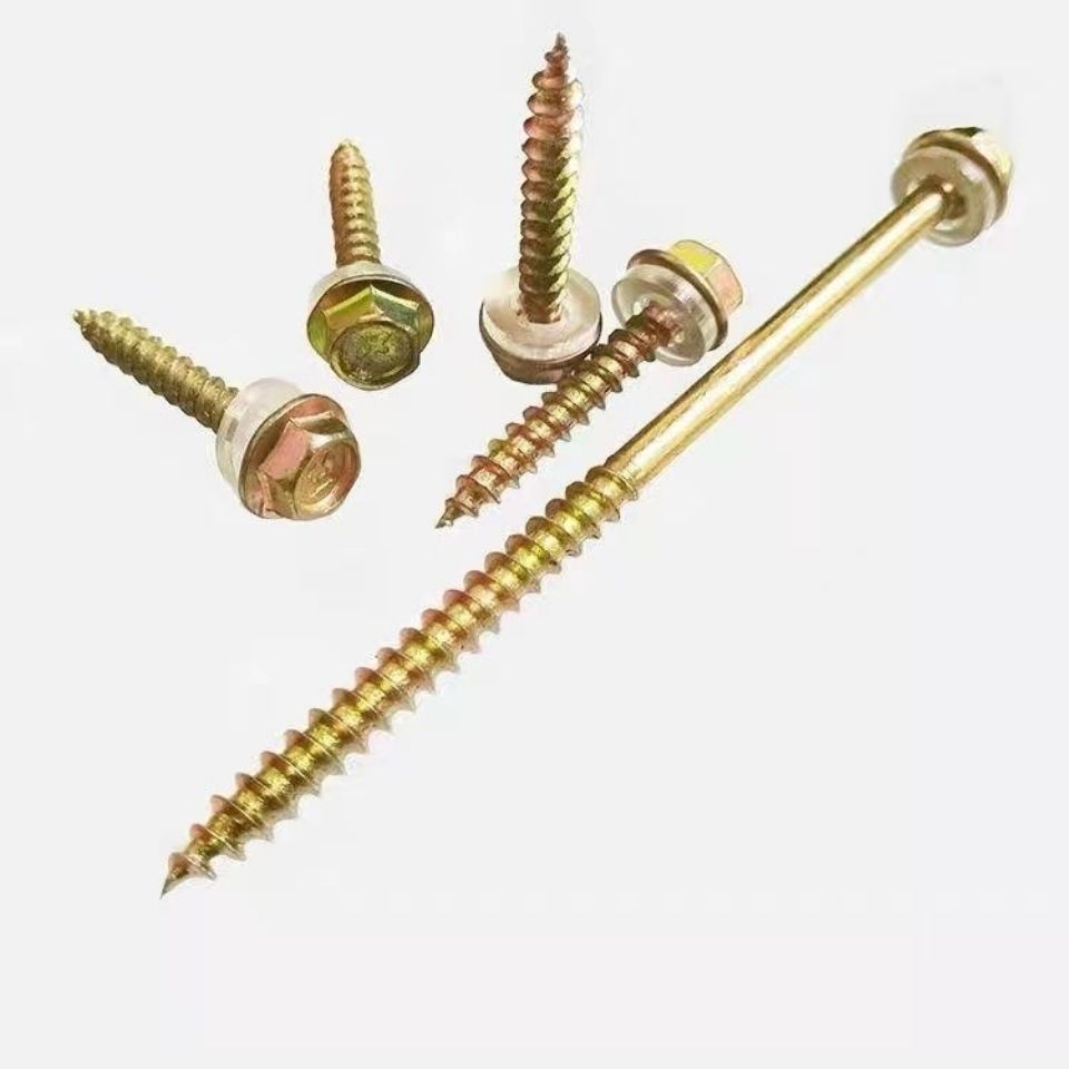 六角木钻钻尾丝法兰钻尾丝木牙螺丝木螺丝自攻自钻尾木工钻尾丝钉