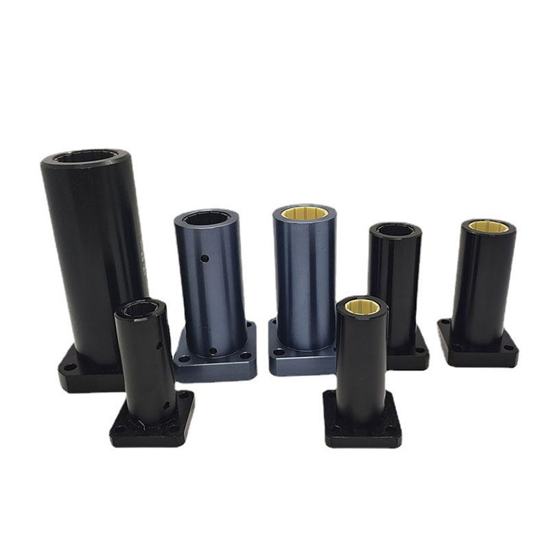 耐磨可重复使用免维护防水自排污lmk20l铝塑加长方法兰型直线轴承