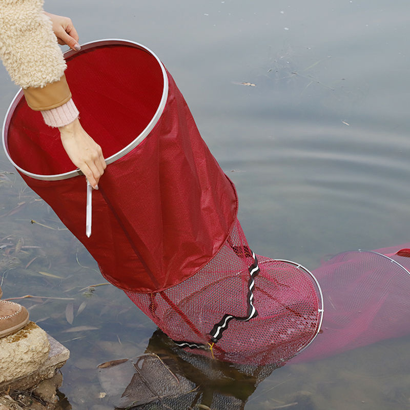 鱼袋涂胶鱼护网黑坑鱼护防挂速干护装鱼网兜折叠活鱼鱼护包渔具