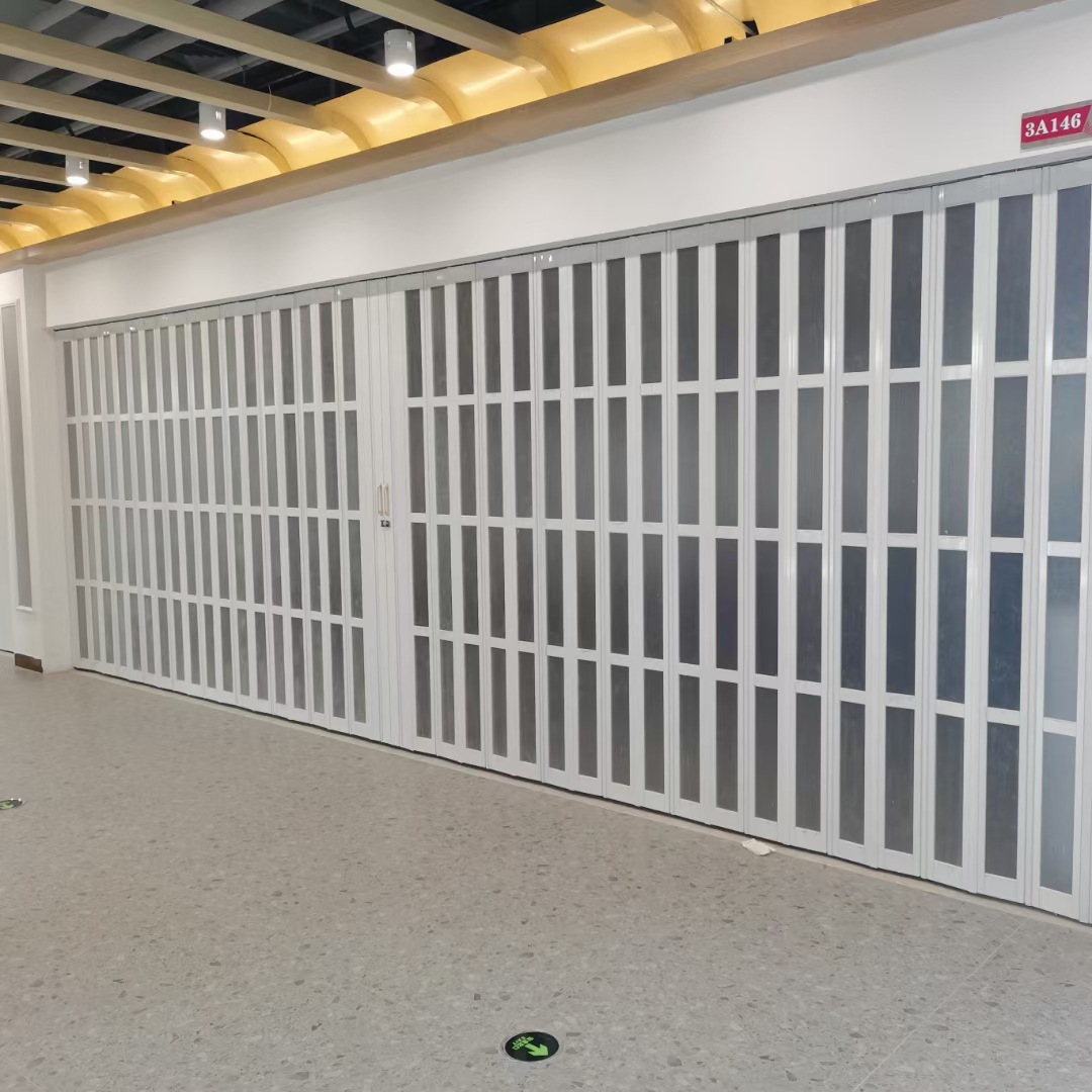 0成交0平方米商场铝合金水晶折叠门汽车美容店弧形推拉横向