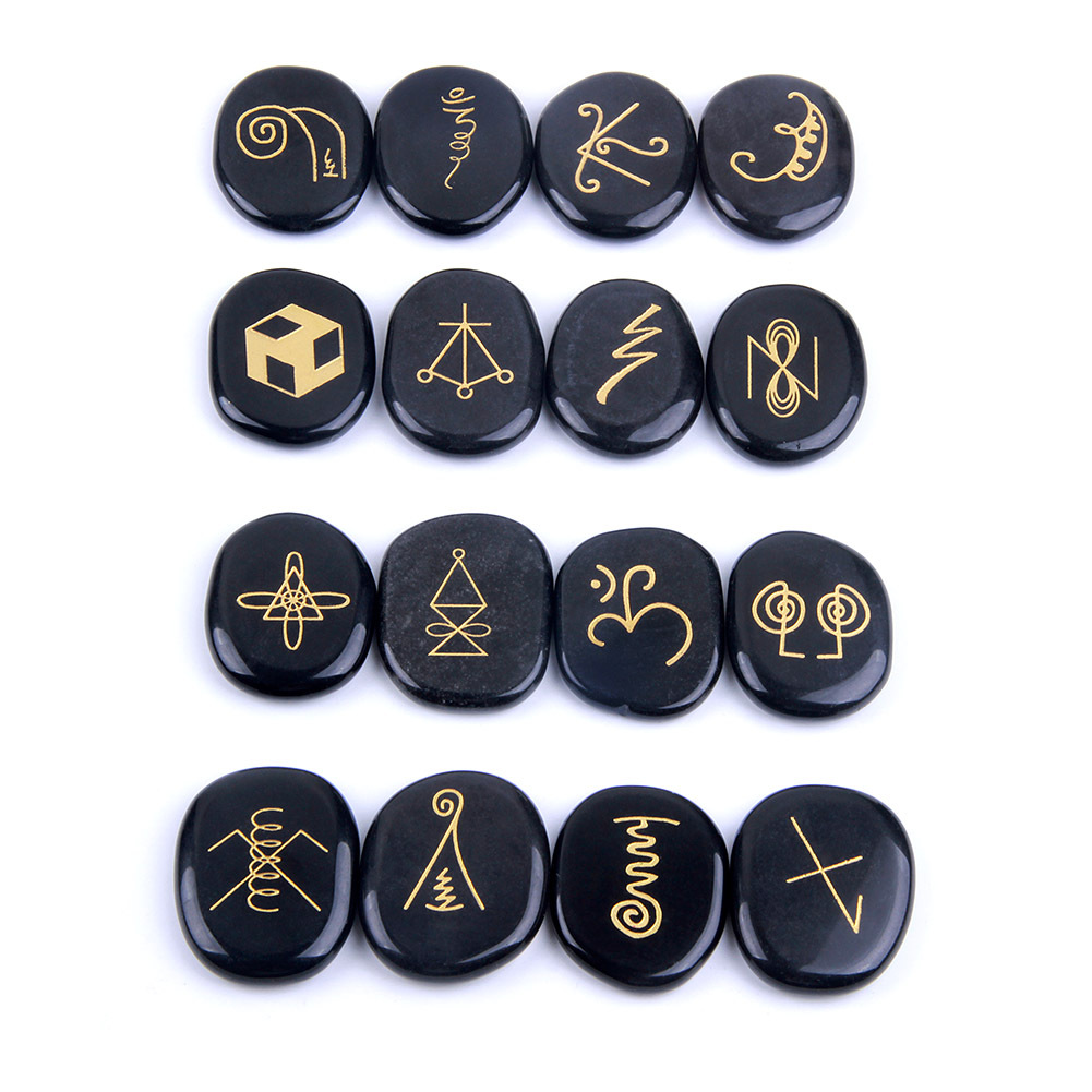 雅叶定制天然水晶reiki灵气符号紫水晶 etsy疗愈水晶热卖