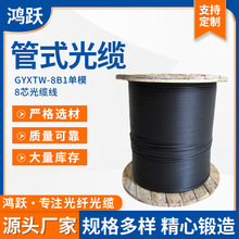 8芯光缆线GYXTW-8B1单模轻铠装中心束管式光缆8.0线径量大价优