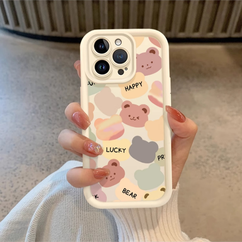 适用于小米14手机壳红米k70卡通小熊全包防摔保护套note13可爱女