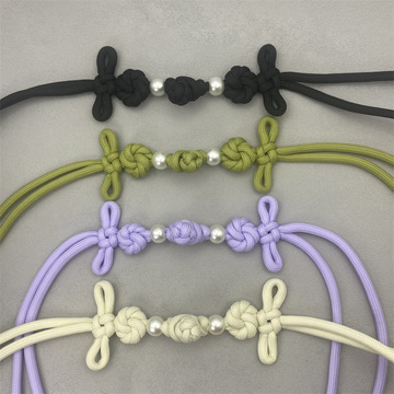 包芯绳八棱曼陀罗蛇结麦穗长尾大衣羽绒服装饰扣流苏盘扣手工编织