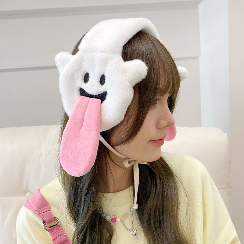 Earmuffs Female Winter Warm Cartoon Halloween Earmuffs Cute Plush Earmuff Korean Style Ear Warmers Student Ear Warmer Protection