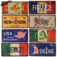 Worldwide Popular States License Plate Poster Vintage Wall跨