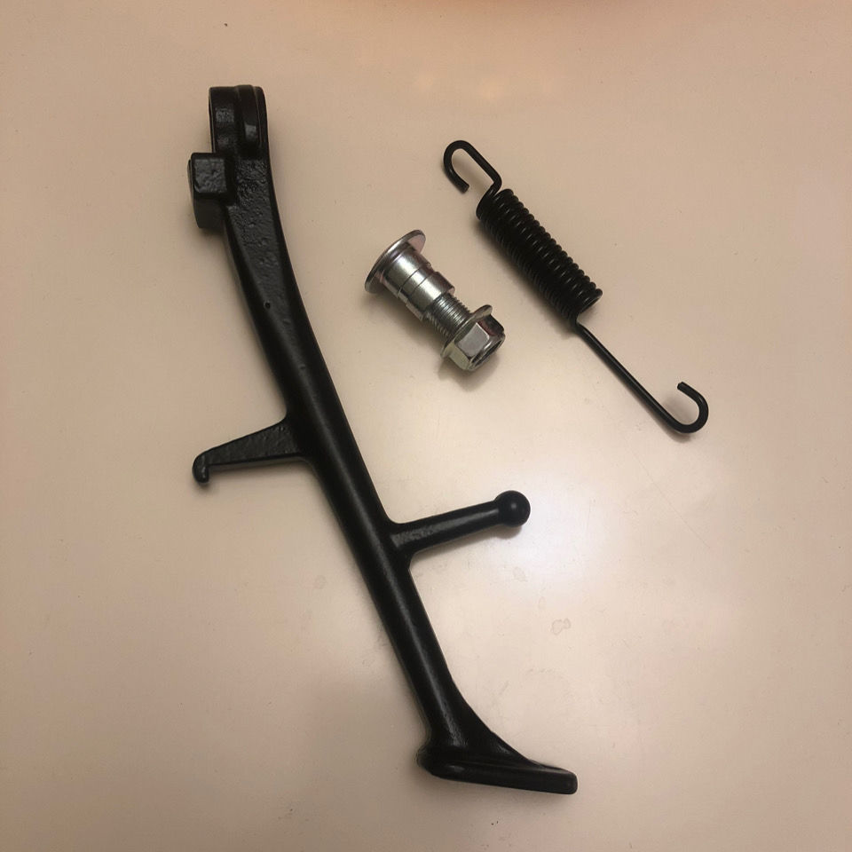 公路赛国产川崎小忍者配件单撑三脚架摩托车创新三阳边撑停车支架