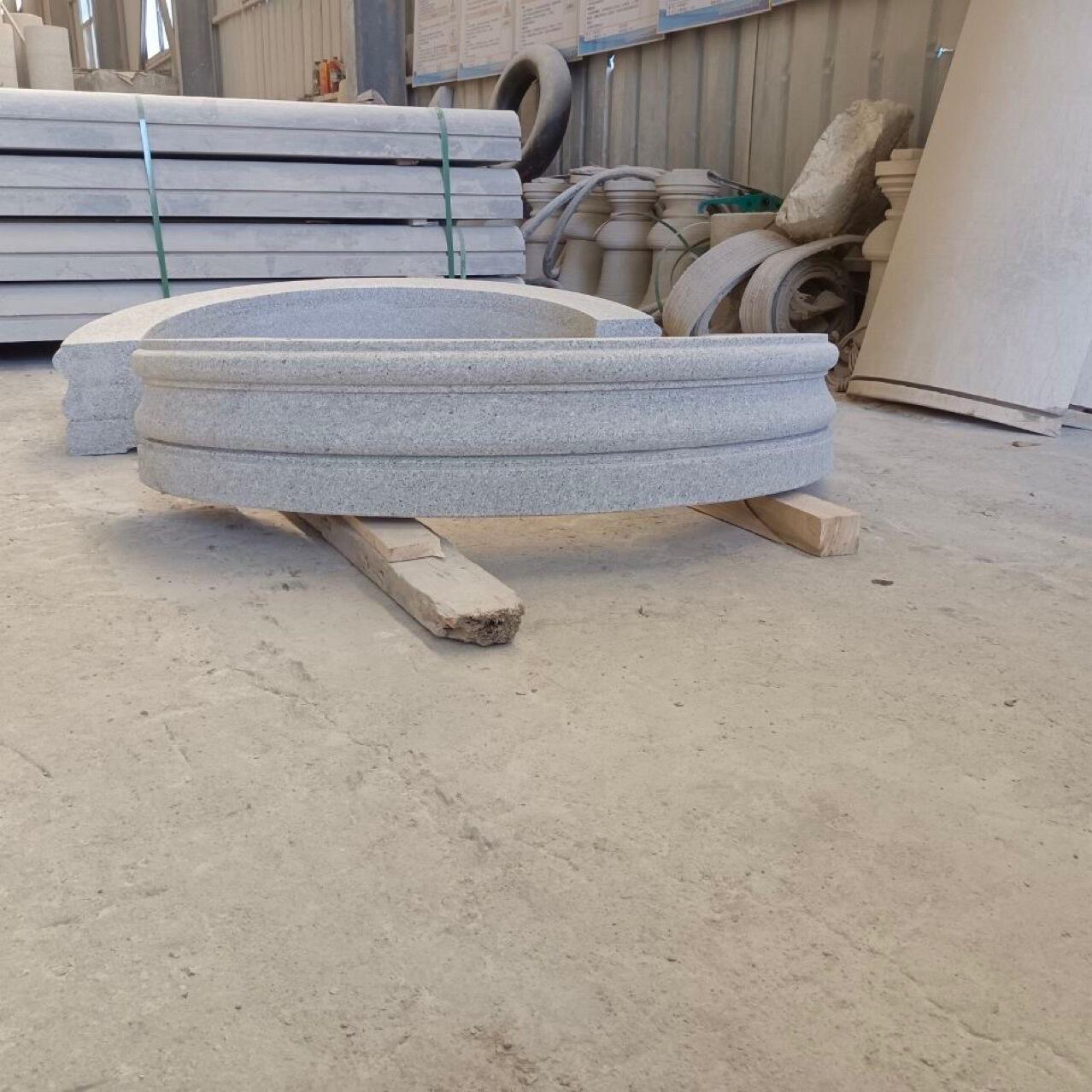 花岗岩树坑石市政城市绿化树围石&nbsp;大理石花池石树穴石树池石路缘