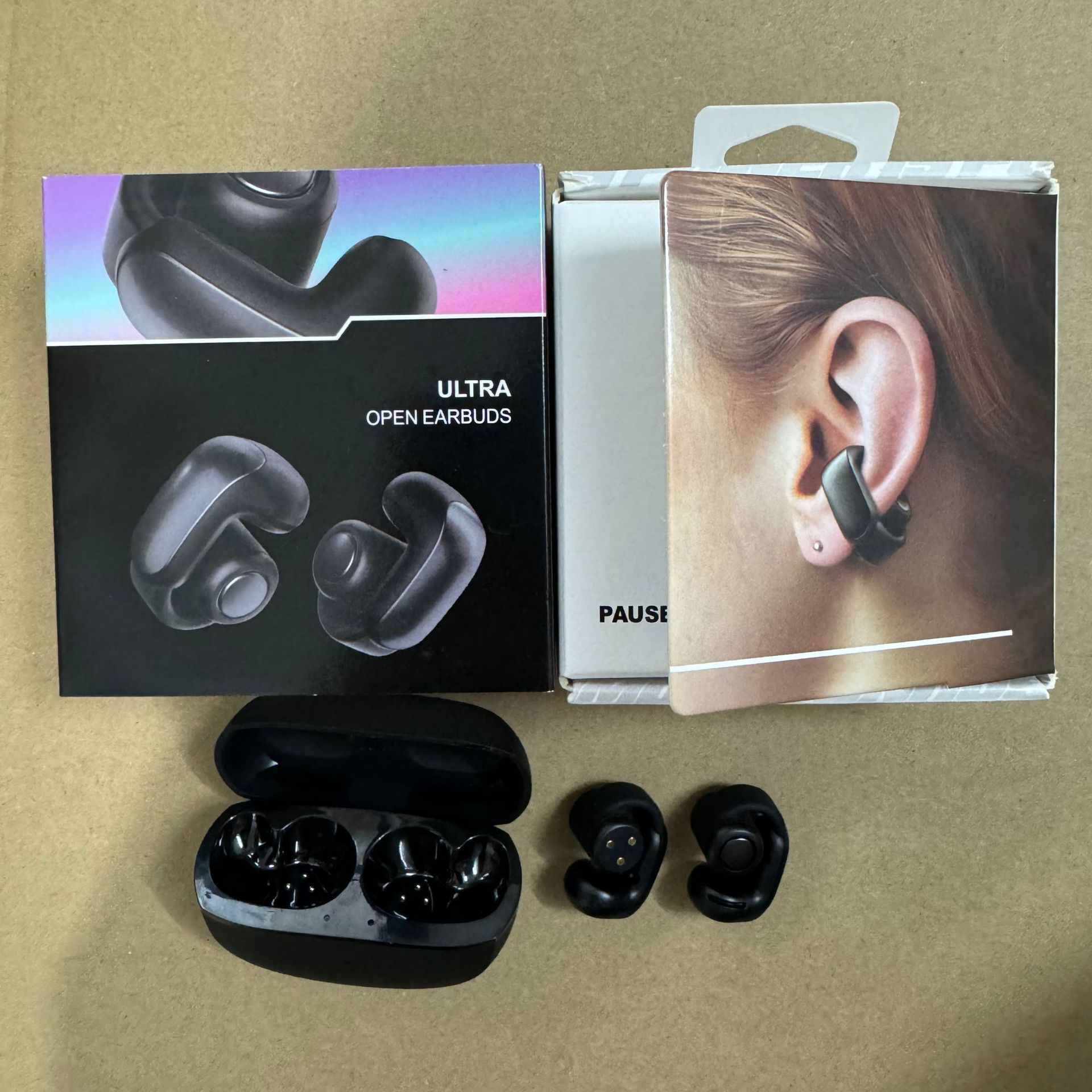 跨境新款ultra开放式耳机无线蓝牙耳机挂耳式v12空间音频不入耳机