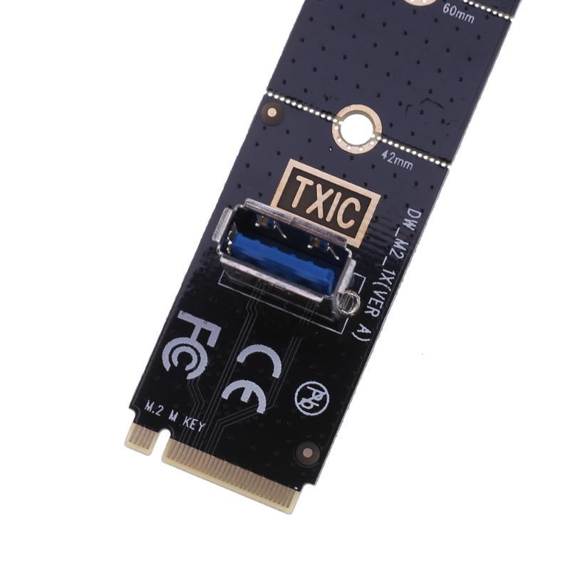 ngff转pci-e转接卡主板m2插槽口转pcie扩展显卡转接卡 usb3.