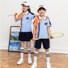 2022幼儿园园服夏装两件套中小学生校服套装儿童班服运动会服代发