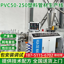 PVC50-250塑料管材生产线80高速机PVC给水排水农田灌溉管设备厂家