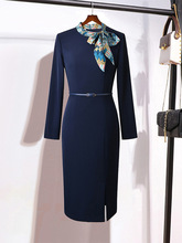 高端职业西装套装女春秋中式连衣裙时髦洋气空姐前台售楼部工作服