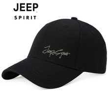 JEEP SPIRIT新款男士棒球帽鸭舌帽可调节遮阳透气男款户外休闲帽