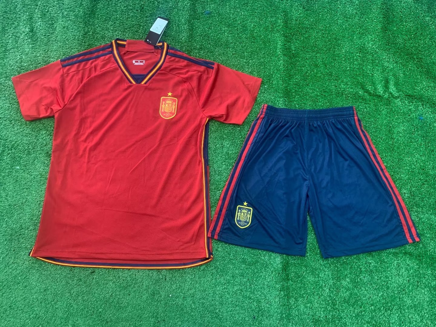 22-23世界b西班牙主场国家队足球服套装男队服球衣成人童装16码-4