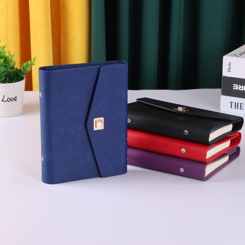 a5商务活页笔记本 办公学习加厚记事本 pu仿皮活页日记本可印logo