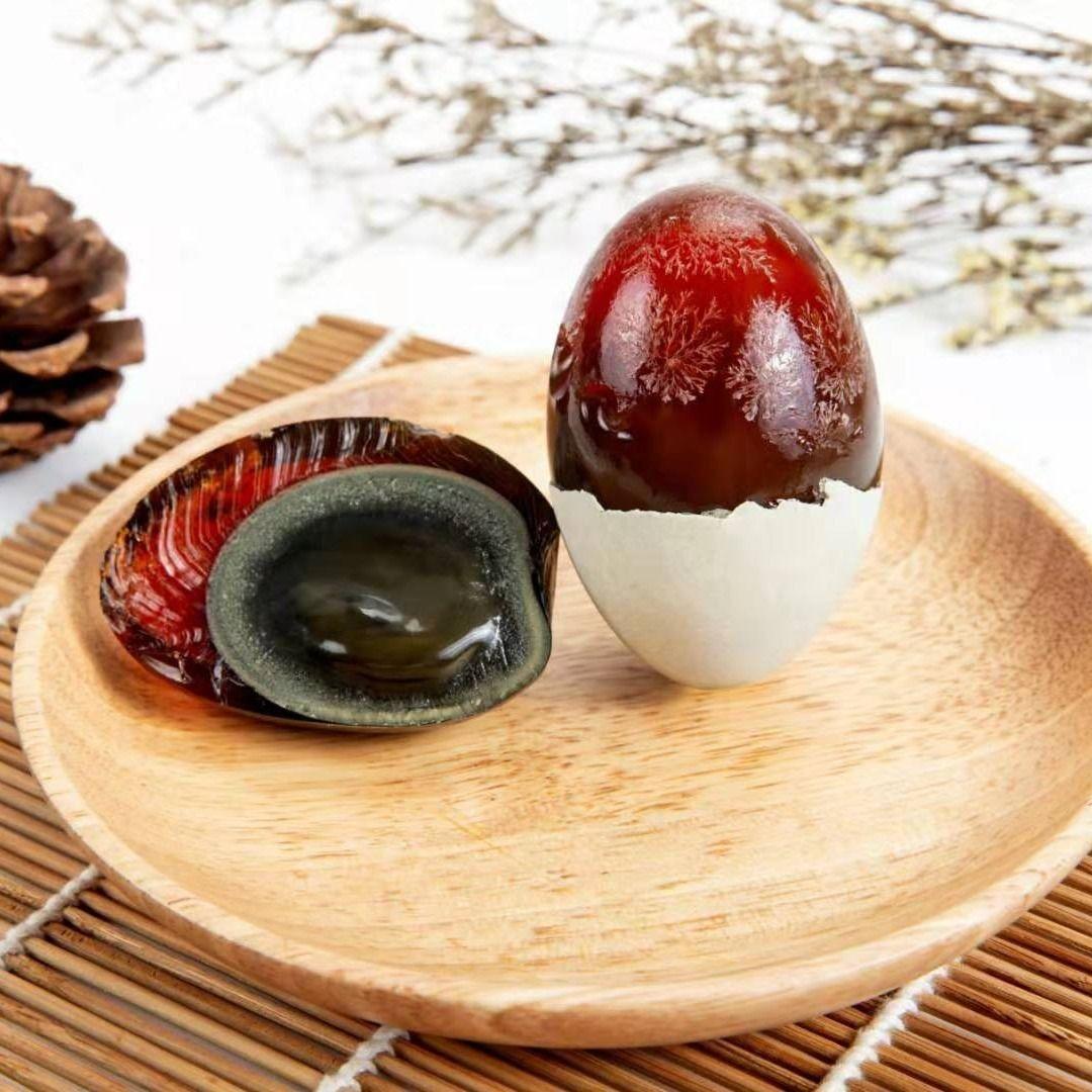 湖北特产溏心沙湖沔阳洲皮蛋批发无铅工艺制作20枚大个皮蛋礼盒装