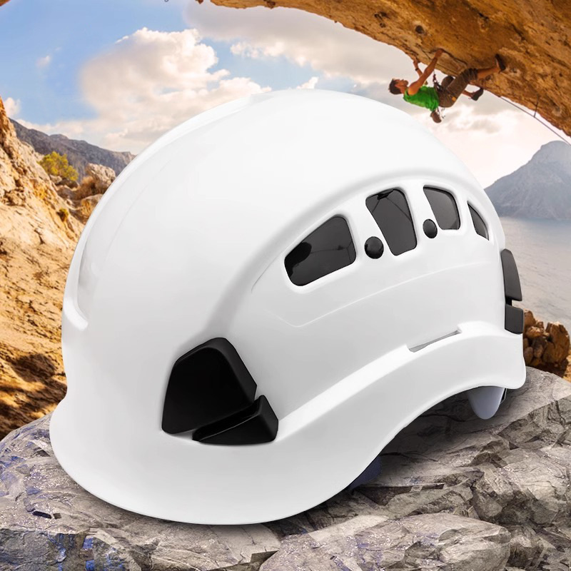 超轻户外运动登山攀岩头盔溯溪速降救援装备骑行爬山安全帽-阿里巴巴
