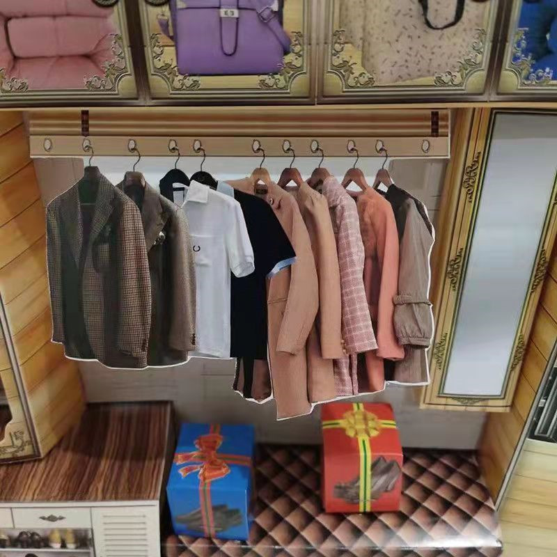 纸扎纸活成品立体厨房衣柜电视酒柜全套清明周年上坟烧纸祭祀用品