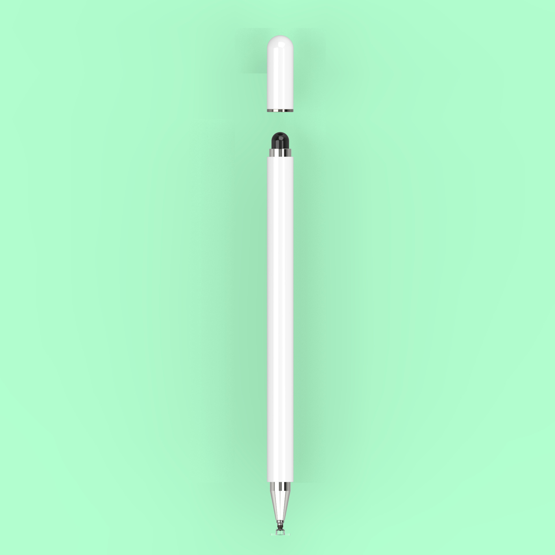 圆盘电容笔 磁吸手写笔金属触控笔适用iphone手机ipad 平板触屏笔