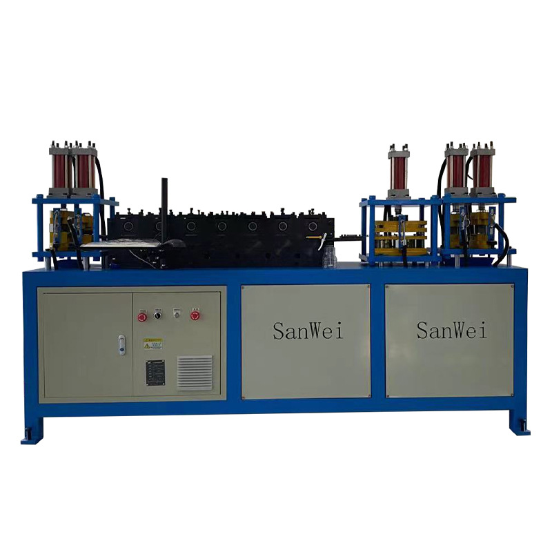 全自动钢带机双条 快递物流包装箱木箱木工机械板材双排孔机厂家