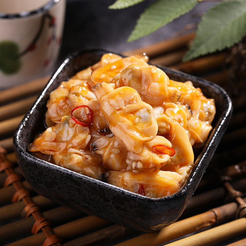 麻辣鲜蛤即食蛤蜊美味海鲜蚬子肉刺身日式料理网红怀旧网红零食