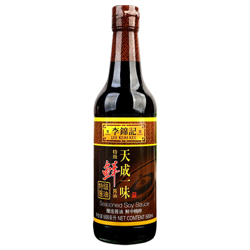 李锦记天成一味特级鲜酱油500ml家用 凉拌菜点蘸清蒸炒菜寿司酱油