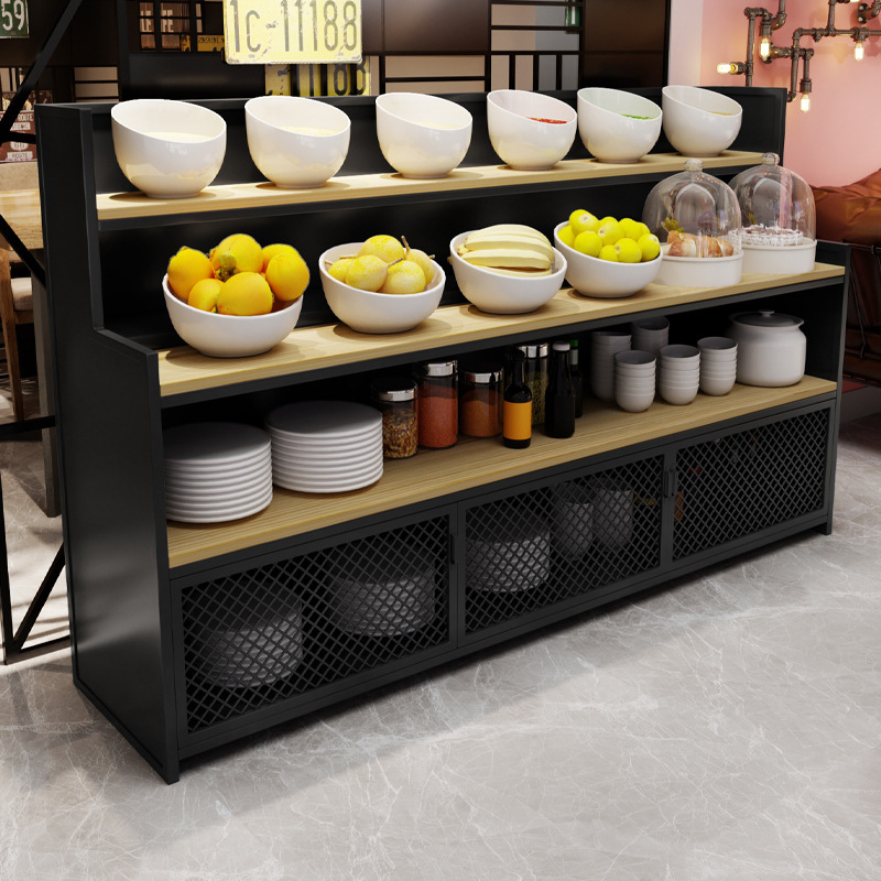 商用饭店餐厅酱料台火锅店自助调料台小料台展示架调味蘸料台餐柜