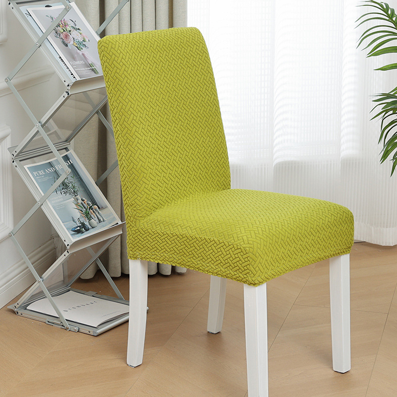 Thickened Household Chair Cover Universal Simple Seat Stool Cover Backrest Cushion Integrated Woven Pattern One-Piece Chair Cover