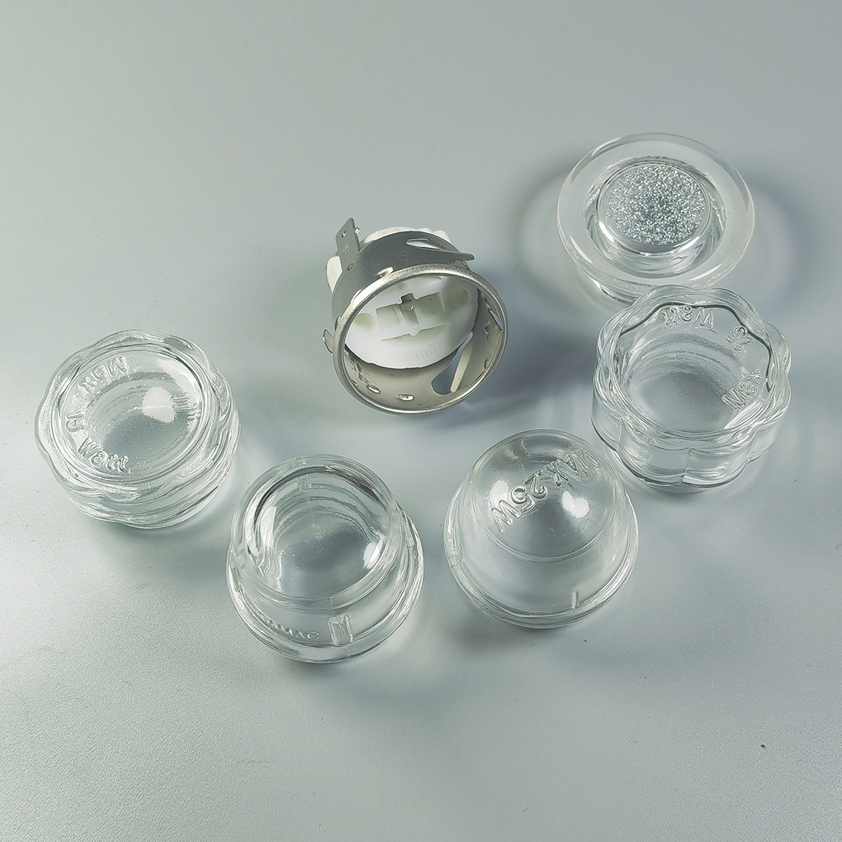 烤箱灯灯罩玻璃 耐高温蒸箱烘箱灯玻璃 螺口32mm高硼硅玻璃