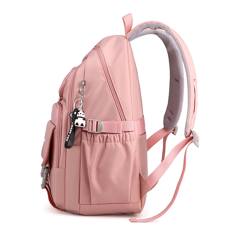 New Middle School Student Junior's Schoolbag Female College Student Female Spine Protection Burden Reduction Large Capacity Korean Style Backpack Wholesale